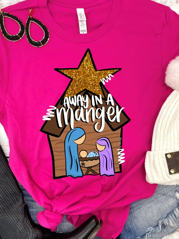 Away in a Manger Graphic Tee
