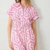 Jump Into Spring Jumpsuit - Pink | FINAL SALE