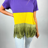 Fun in Fringe Mardi Gras Top