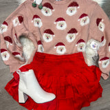 Santa Claus Lane Sweater - Blush