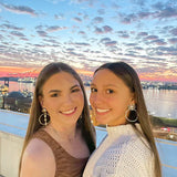 Pearl Sunburst Hoops