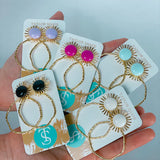 Colorful Sunburst Hoops