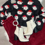 Santa Claus Lane Sweater - Black