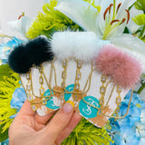 Puff Crystal Drop CZ Hoops - Taylor Shaye