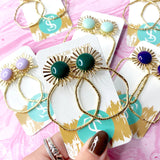 Colorful Sunburst Hoops