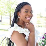 Glitter Top Hoops Earrings - Taylor Shaye