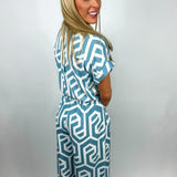 Jump Into Spring Jumpsuit - Blue