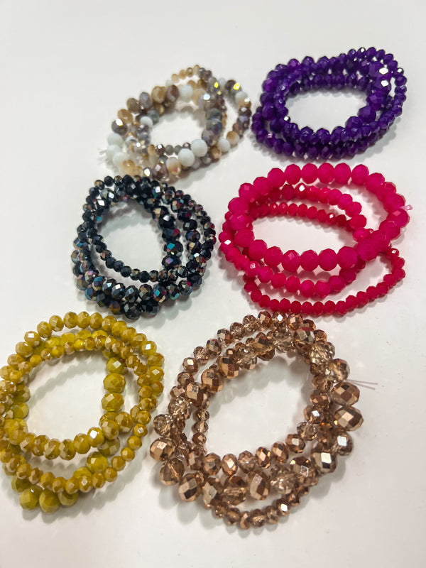 Shine Bright Beaded Bracelet - Various Colors!