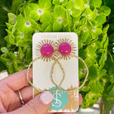 Colorful Sunburst Hoops