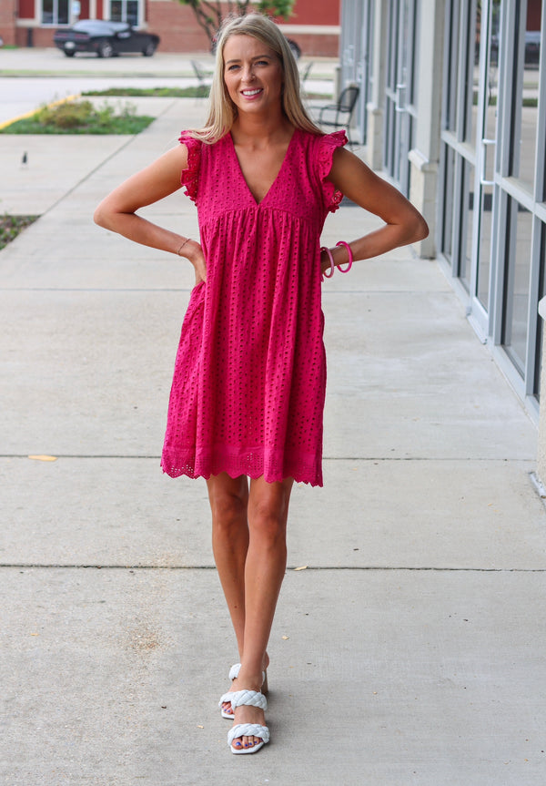 Up to Me Romper - Pink