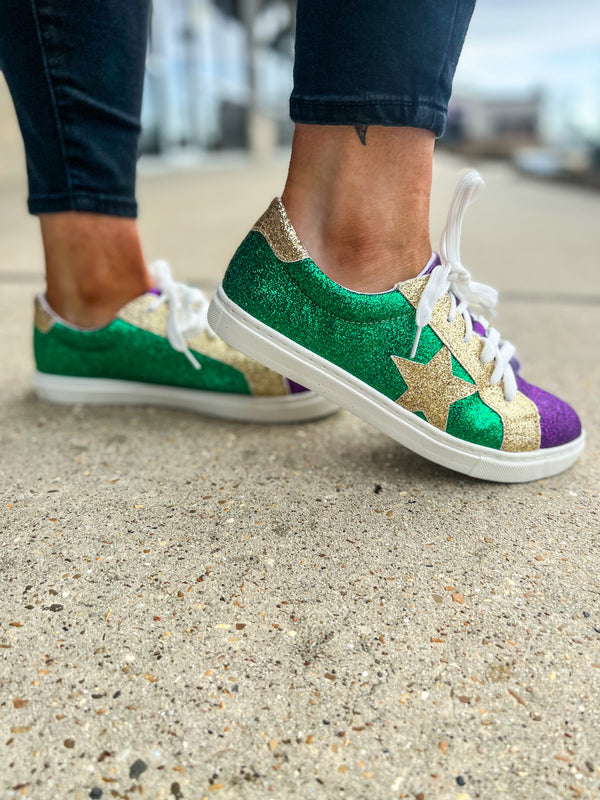 Bourbon Street Mardi Gras Sneakers