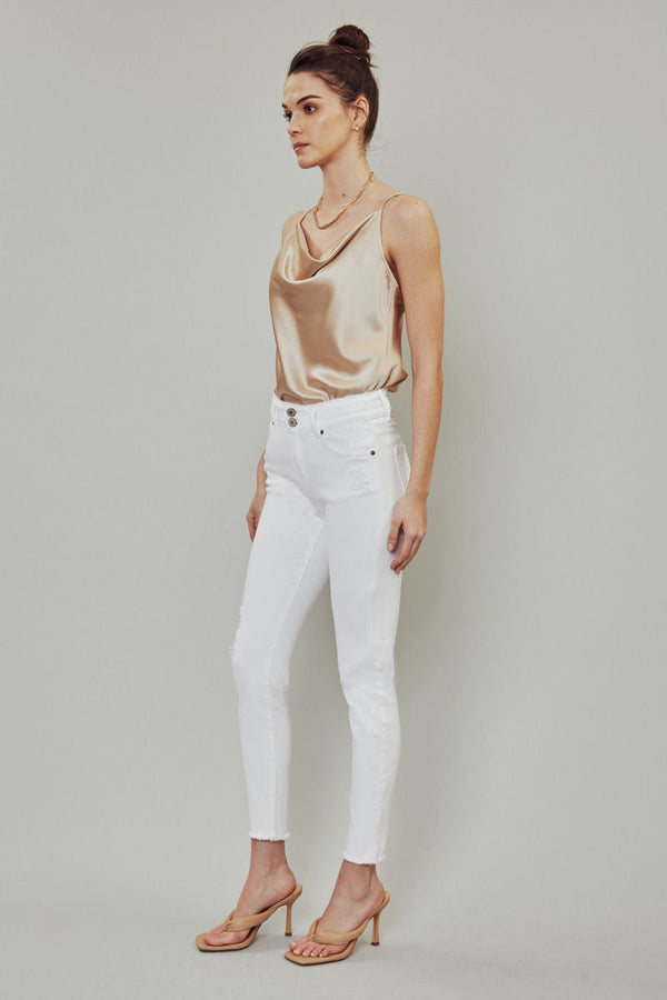The Becky Kancan White Jeans